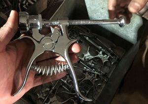 เข็มฉีดยาต่อเนื่องสำหรับสัตวแพทย์50มล. อุปกรณ์ฉีดสำหรับนกเข็มฉีดยาต่อเนื่องทางสัตวแพทย์นำกลับมาใช้ใหม่ได้ทำจากสเตนเลสสตีล - Product Image 4