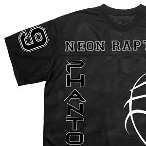 T-shirts sérigraphiés col en V personnalisés maillot de football en maille Boxy surdimensionnée à séchage rapide maillot de football basket-ball T-shirt pour hommes - Product Image 4