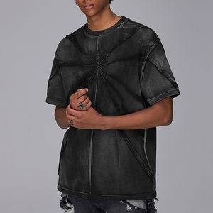 T-shirt surdimensionné en coton avec impression de haute qualité T-shirt lourd pour hommes - Product Image 6