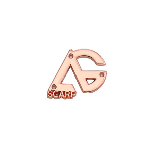 Badge en métal personnalisé pour chaussures, emblème de marque écologique - Product Image 2