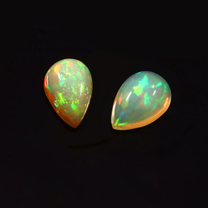 พลอยโอปอลไฟธรรมชาติทรงหลังเบี้ยทรงหลวมสำหรับทำเครื่องประดับ - Product Image 3