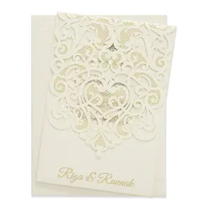 Aangepaste Huwelijk Hot Stamping Gouden Uitnodigingskaarten Luxe Acryl Bruiloft Uitnodiging Kaart