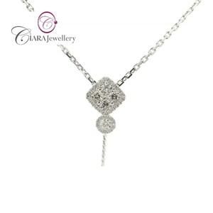 COLGANTE DE ENCAJE DE PERLAS DE DIAMANTE NATURAL REAL DE ORO BLANCO/AMARILLO SOILD 18K AU750 TOP VENDER - Product Image 1