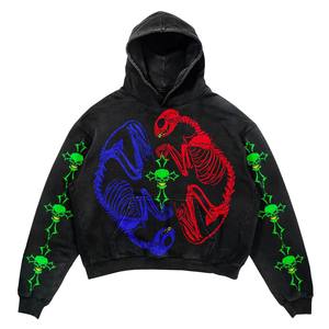 Pull à capuche de qualité supérieure pour hommes, sweat à capuche 100% coton doublé polaire, vente en gros OEM, sérigraphie personnalisée, logo hiver - Product Image 1