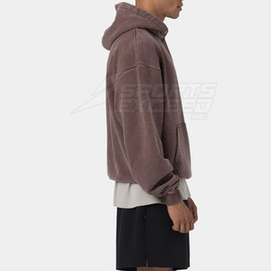 Sudaderas con Capucha Hechas en Pakistán, Transpirables, Sólidas, Casuales, de Invierno, Lavadas al Ácido, Ecológicas, Último Diseño, Alta Calidad, Talla Personalizada para Hombre - Product Image 3
