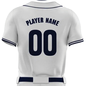 Uniforme de béisbol blanco personalizado OEM 2025 nuevo diseño de moda para hombres conjunto de ropa de equipo de alta calidad ropa deportiva al por mayor - Product Image 3