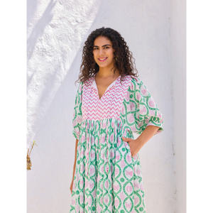 Titli Women's Cotton Floor-Length Maxi Dress-Elegant Casual Tank Style Plus-Size Available - Product Image 2