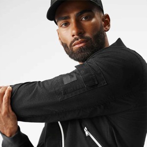 Blouson aviateur à la mode pour hommes avec fermeture à glissière, veste décontractée légère et élégante pour le printemps et l'automne, vêtements d'extérieur à la mode - Product Image 4