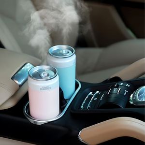 La Soda colorata può progettare umidificatore con nebulizzazione a fiamma LED, alimentato da USB, silenzioso ad ultrasuoni per uso domestico, ufficio e esterno - Product Image 3