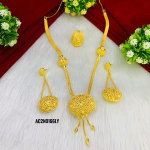 Chapado en oro un gramo joyería de moda toda la mujer collar largo para boda joyería collar diseño, joyería de moda, - Product Image 2