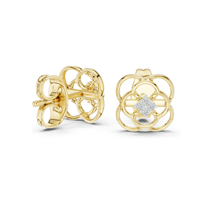 0.032 Ct Lab Diamond <b>Earrings</b> for Women VVS-VS Clarity 18KT, 14KT, 10KT Gold & 925 Silver Rose, Yellow, White Gold & - Product Image 4