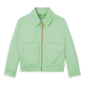 Logo personnalisé OEM Fabricant de vêtements de rue Veste cargo de travail en toile avec écusson Bomber haut rétro décontracté personnalisé Veste en toile de coton - Product Image 1