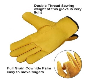 ถุงมือหนังสำหรับงานในสวนที่มีน้ำหนักมากกันหนามและมีประโยชน์ด้านความปลอดภัยระดับมืออาชีพสำหรับชาวสวน - Product Image 3