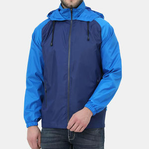Veste coupe-vent en toile légère pour homme avec logo personnalisé, style hip-hop, respirante et coupe-vent pour les aventures en plein air en hiver - Product Image 1