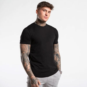 Servicio OEM, Fabricante de Camisetas de Manga Corta para Hombre, Alta Calidad, 100% Algodón, Colores Sólidos, Impresión Personalizada, Logotipo Personalizado, Camiseta Lisa - Product Image 2