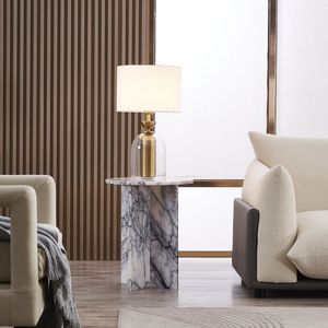 ชุดโต๊ะและโต๊ะกาแฟสีทองแชมเปญทรงกลมชุดรูปแบบทันสมัย - Product Image 5