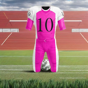 Ensemble de maillots de football américain personnalisés en sublimation, tailles courtes et grandes, pour adultes, 100 % polyester, OEM - Product Image 1