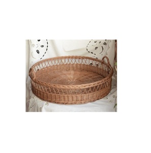 Maravillosa bandeja de servicio de ratán de bambú moderna, vajilla hecha a mano para almacenamiento, decoración del hogar de granja - Product Image 1