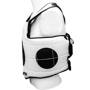 Protecteur de corps de boxe professionnel de haute qualité Protecteur de poitrine de karaté en cuir personnalisable avec logo pour karaté MMA - Product Image 4