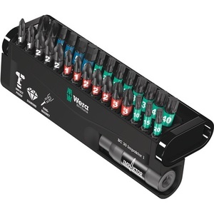 WERA 30-Piece PH/PZD/T/6-KT Quick-Change Hand Impact Bit Assortment with Hard Case and Quick-Change Holder - Product Image 1