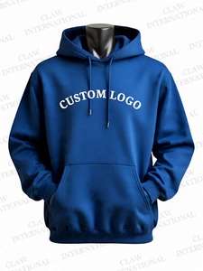 Sudadera con capucha de lana de algodón 100% de peso pesado para hombre de alta calidad, ropa de calle con logotipo personalizado, moda térmica de estilo Regular para invierno - Product Image 6