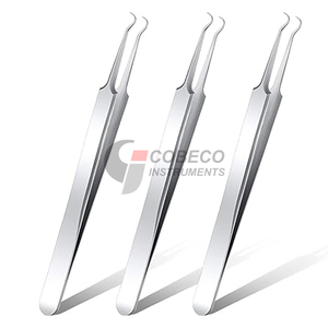 Pinzas Médicas Ligeras de Acero Inoxidable, Precisión, Estériles, Rectas y Curvas, Solución para Laboratorio y Cirugía - Product Image 3