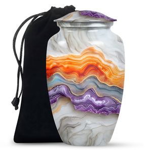 Urna Conmemorativa para Cenizas Humanas, Estilo Europeo y Americano, Diseño Personalizable, Ecológica, Grande, para Adultos, Capacidad para 10 Pulgadas - Product Image 3