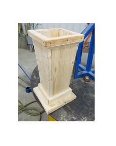 Classic Wooden Flower <b>Pot</b> <b>Planter</b> Handmade with Durable Rustic Finish for Indoor Plants Outdoor Garden Balcony Decorative Design - Product Image 2