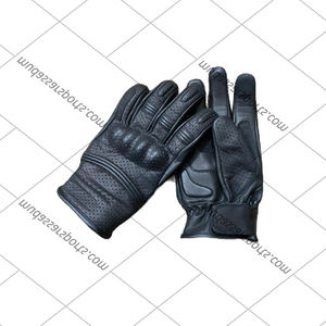 Nouvelle conception hiver cuir moto gants plein doigt écran tactile étanche auto-chauffant unisexe - Product Image 1