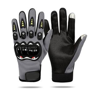 Guantes de Carreras de Cuero Completos, Antideslizantes y Transpirables para Motocicleta, Pantalla Táctil, Motocross, Todas las Tallas Disponibles, Ciclismo Deportivo - Product Image 5