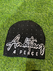 Gorro de punto holgado de alta calidad hecho en Pakistán para mujer Y2k, gorros de punto holgados, accesorios Y2k, gorros, gorro gráfico, gorro - Product Image 5