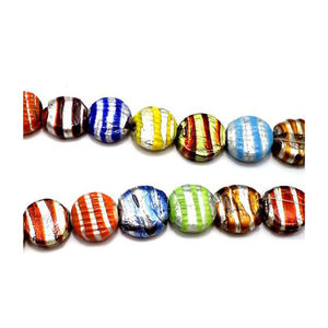 Indian Manufacturer's Premium Quality 14mm <b>Silver</b> Foiled Crystal Glass Beads <b>Top</b> Listed Loose Beads for Jewelry Making - Product Image 1