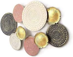 Decoración moderna, arte de pared de metal, decoración para el hogar, hotel, restaurante y dormitorio, decoración de color blanco, diseño moderno, accesorios para el hogar - Product Image 3