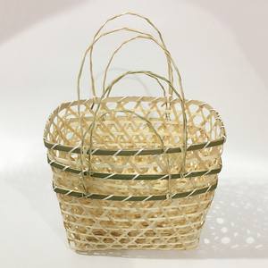 Panier artisanal en bambou-panier en jacinthe d'eau à prix compétitif - Product Image 5