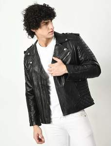 แจ็กเก็ตหนังแฟชั่นลำลองสำหรับผู้ชาย, แจ็กเก็ตหนังฤดูหนาว - Product Image 4