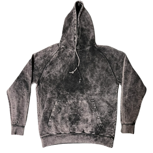 Sudadera con Capucha Gris Oscuro Lavada al Ácido, Efecto Vintage Stone Wash, Sudadera Extra Grande de Felpa Suave de Algodón, Ropa Casual de Calle para Invierno - Product Image 2