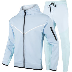 Ensemble de survêtement pour homme de haute qualité, tissu respirant extensible, deux pièces, pour la salle de sport, le fitness et les activités de plein air - Product Image 1