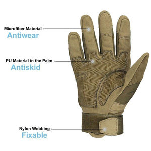 Guantes Tácticos de Cuero para Exteriores, con Pantalla Táctil, Protección Completa para los Dedos, Novedad al por Mayor - Product Image 4
