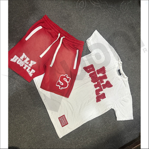 Ensemble deux pièces vintage pour hommes avec logo personnalisé délavé au soleil T-shirts Boxy délavés à l'acide Shorts respirants Streetwear d'été - Product Image 6