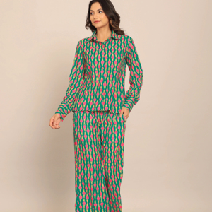 ชุดเสื้อโค้ทออร์ดลายดอกไม้สองชิ้นทำมือสวมใส่สบายและสบายสำหรับทุกวันผู้จำหน่ายอินเดียในราคาไม่แพง - Product Image 2