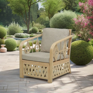 Sillón Mexicano Hecho a Mano en Ratán, Diseño Moderno, Gran Calidad para Hotel, Villa, Muebles de Exterior, Jardín, Patio, Balcón, Elegante - Product Image 3