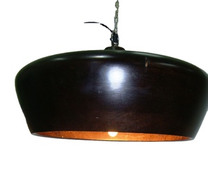 Lámparas industriales colgantes de madera con certificación Premium con acabado dorado y plateado Material de vidrio Bombilla Fuente de luz Aplicación de hotel - Product Image 1