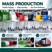 Chaise de formation empilable sans accoudoirs, structure en plastique et acier, pour réception, réunion, salle de classe, lecture, conférence - Design simple
