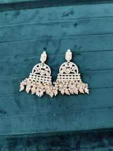 Venta caliente oro Vintage sombra cristal pendientes para mujer pendientes occidentales elegante estilo Vintage pendiente pantalla - Product Image 2