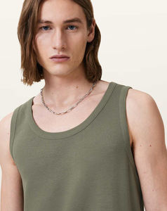 Haute qualité hommes décontracté débardeurs sec coton Spandex respirant Yoga & Fitness porter avec col carré Techniques lavées - Product Image 4