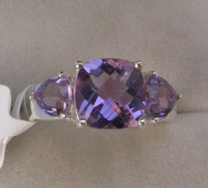 แหวนเงินแบบเหลี่ยมเพชรพลอยสำหรับชาวคริสต์ประดับอัญมณีสีทองทันสมัยโรแมนติกแหวนแฟชันแบบปรับได้ผ่านการรับรอง - Product Image 1