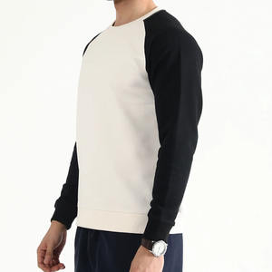 OEM vente en gros pull-over ras du cou vierge poids lourd 100% coton Logo personnalisé brodé col rond surdimensionné hommes sweat-shirt - Product Image 2