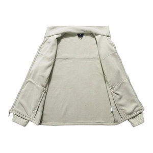 240g Custom Colors Polar <b>Fleece</b> Jacket Anti-Pilling <b>Thermal</b> Mid-Layer Industrial Workwear OEM Wholesale Full-Zip Front Logo - Product Image 3