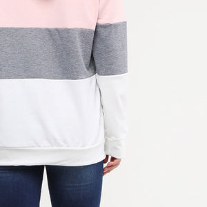 Sweats à capuche pour femmes respirants en gros, automne, personnalisés, 100% coton, anti-froissement, décontractés, streetwear, style décontracté - Product Image 3