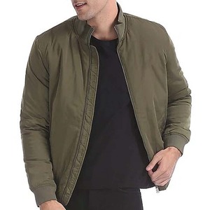 Chaqueta blanda de invierno para hombre ODM personalizada con cuello levantado, abrigo de bombardero de talla grande estilo de calle de poliéster 100% - Product Image 6